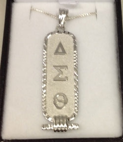 Delta Sigma Theta®️-Custom Made Cartouche' Pendant -Greek_Paraphernalia - M3 Greek