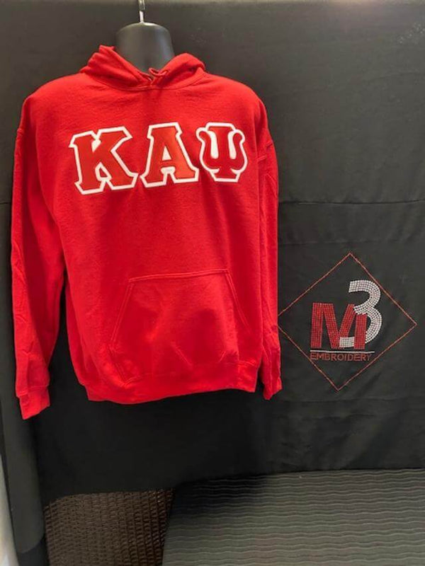 Twill Letter Hoodie - Kappa Alpha Psi -Greek_Paraphernalia - M3 Greek