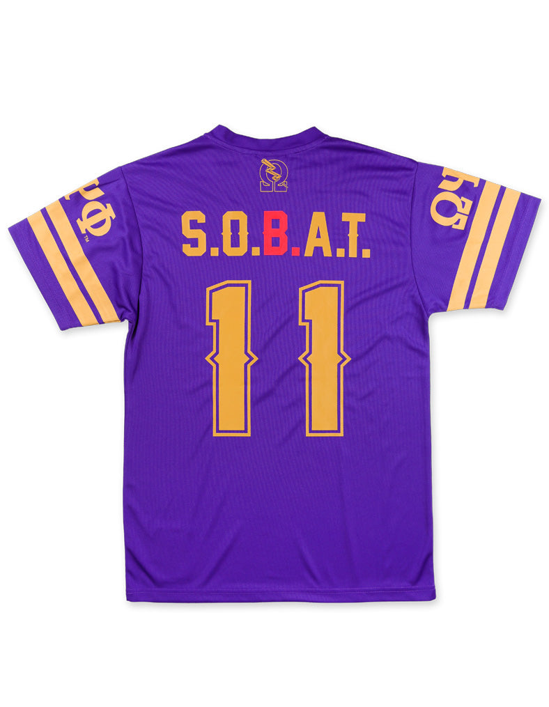 OMEGA PSI PHI FOOTBALL JERSEY TEE