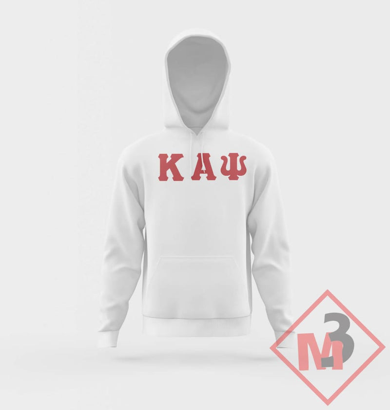 Twill Letter Hoodie - Kappa Alpha Psi -Greek_Paraphernalia - M3 Greek